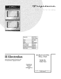 COVER Diagram and Parts List for FEB27T5DCA  Frigidaire Wall Oven