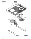 TOP / DRAWER Diagram and Parts List for FED387CCSD  Frigidaire Wall Oven