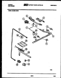 BURNER, MANIFOLD AND GAS CONTROL Diagram and Parts List for 30-2251-00-02  Tappan Range
