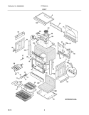 BODY Diagram and Parts List for FFED3015LBA  Frigidaire Range