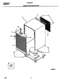 CABINET FRONT AND WRAPPER Diagram and Parts List for MDDQ50FF1  Frigidaire Dehumidifier