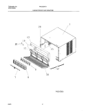 WRAPPER Diagram and Parts List for FAC053K7A1  Frigidaire Air Conditioner