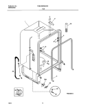 TUB Diagram and Parts List for FDBC56BAS0  Frigidaire Dishwasher