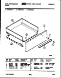 DRAWER PARTS Diagram and Parts List for GF980KXW0  Frigidaire Range