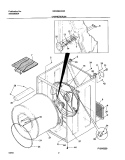 CABINET Diagram and Parts List for GSGQ642AS3  Frigidaire Dryer