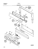 BACKGUARD Diagram and Parts List for TEF317AUA  Tappan Range