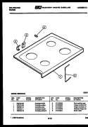 COOKTOP PARTS Diagram and Parts List for REP306CV2  Kelvinator Range