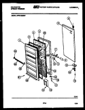 DOOR PARTS Diagram and Parts List for UFP212SM3W  Kelvinator Freezer