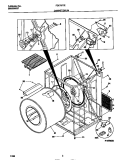 CABINET / DRUM Diagram and Parts List for FDE7977ES0  Frigidaire Dryer