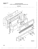 BACKGUARD Diagram and Parts List for TGF351SHWC  Tappan Range