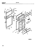 DOOR SECTION Diagram and Parts List for GRT21PRAD2  Gibson Refrigerator