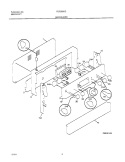 BACKGUARD Diagram and Parts List for FEF369CGSE  Frigidaire Range