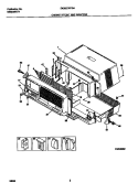 CAB FRNT, WRAPPER Diagram and Parts List for FAB067W7B4  Frigidaire Air Conditioner