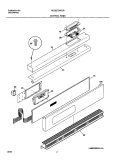 CONTROL PANEL Diagram and Parts List for PLEB27S8CCB  Frigidaire Wall Oven