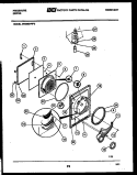 DOOR PARTS Diagram and Parts List for DE8600PW0  Frigidaire Dryer