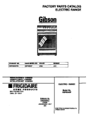 COVER Diagram and Parts List for GEF355CFSA  Gibson Range