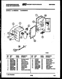 ELECTRICAL PARTS Diagram and Parts List for AS256N2K1  Frigidaire Air Conditioner
