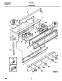 BACKGUARD Diagram and Parts List for TGF645WFD1  Tappan Range