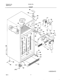 CABINET Diagram and Parts List for PLRT217TAB0  Frigidaire Refrigerator