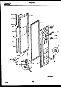 FREEZER DOOR PARTS Diagram and Parts List for FRS24WRAD2  Frigidaire Refrigerator