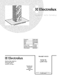 COVER Diagram and Parts List for E36PC75GSS  Electrolux Range Hood