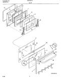 DOOR Diagram and Parts List for MEF355CGB1  Frigidaire Range