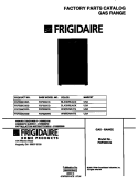 COVER Diagram and Parts List for FGF355CGSB  Frigidaire Range