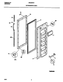 REFRIGERATOR DOOR Diagram and Parts List for MRS20WRFW0  Frigidaire Refrigerator