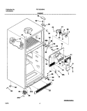 CABINET Diagram and Parts List for FRT15B1BW0  Frigidaire Refrigerator