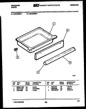 DRAWER PARTS Diagram and Parts List for RGC434MDW2  Frigidaire Range