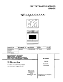 COVER Diagram and Parts List for PLES389CCC  Frigidaire Range