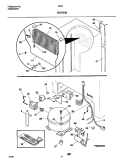 SYSTEM Diagram and Parts List for F22CW3  Frigidaire Freezer