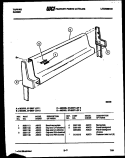 BACKGUARD Diagram and Parts List for 37-2637-00-03  Tappan Range