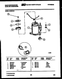 COMPRESSOR PARTS Diagram and Parts List for ED508K7  Frigidaire Dehumidifier