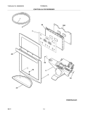 CONTROLS & ICE DISPENSER Diagram and Parts List for FGHB2844LE7  Frigidaire Refrigerator
