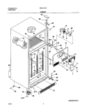 CABINET Diagram and Parts List for FRT21LR7AQ2  Frigidaire Refrigerator
