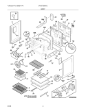 BODY Diagram and Parts List for CPLEFZ98GCC  Frigidaire Range