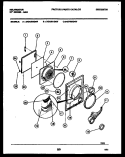 DOOR PARTS Diagram and Parts List for DGA500G4W  Kelvinator Dryer