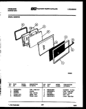 DOOR PARTS Diagram and Parts List for G32BNL2  Frigidaire Range