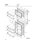 DOORS Diagram and Parts List for FRT18HC5AQ2  Frigidaire Refrigerator