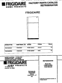 COVER Diagram and Parts List for F44N18CED5  Frigidaire Refrigerator