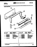 BACKGUARD Diagram and Parts List for 30-2241-23-01  Tappan Range