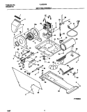 MOTOR / BLOWER / BELT Diagram and Parts List for FLXG52RBS4  Frigidaire Washer Dryer Combo