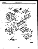 SHELVES AND SUPPORTS Diagram and Parts List for WRT24NRAW0  Frigidaire Refrigerator