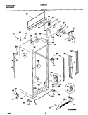 CABINET Diagram and Parts List for F44P21ATD3  Frigidaire Refrigerator