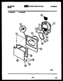 COMPONENT PARTS Diagram and Parts List for DEC310A2W  Kelvinator Dryer