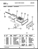 BROILER DRAWER PARTS Diagram and Parts List for 32-1009-23-08  Tappan Range