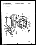 DOOR PARTS Diagram and Parts List for SU550AXR1  Frigidaire Dishwasher