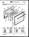 DOOR PARTS Diagram and Parts List for VE30CW4  Tappan Range