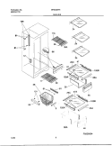 SHELVES Diagram and Parts List for GRS20ZRHD8  Gibson Refrigerator